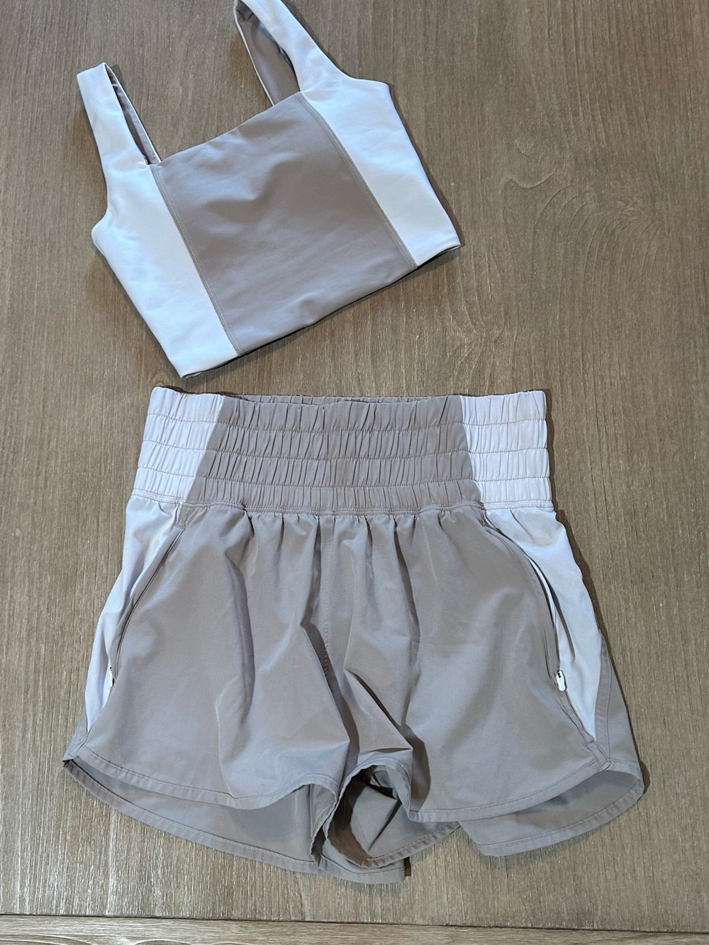 Abercrombie YPB Colorblock Activewear Set - XS Top / S Bottoms